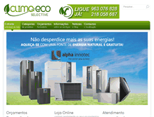 Tablet Screenshot of clima-eco.com